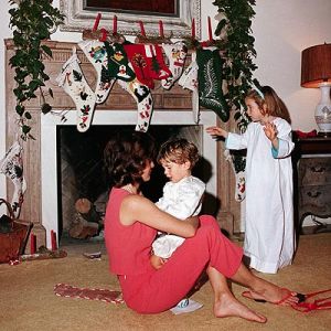 Jackie Kennedy images - jackie kennedy and kids at christmas.jpg